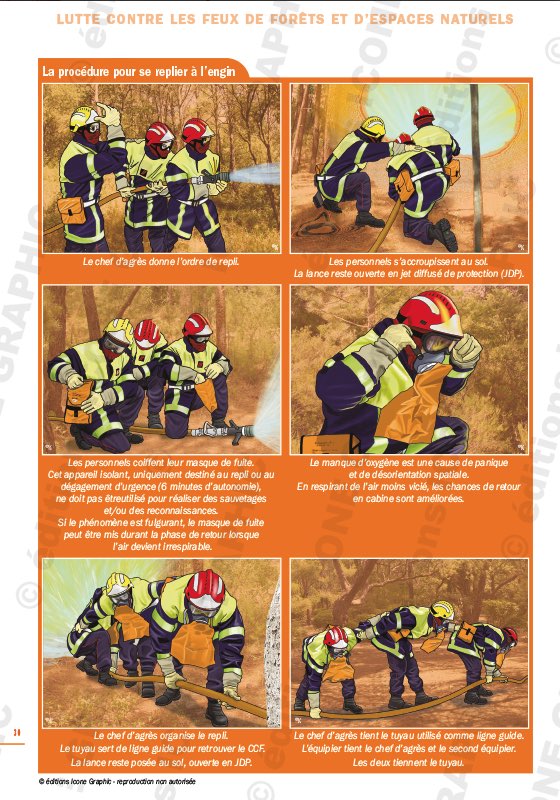 LIVRE DE FORMATION INITIALE ILLUSTRÉE LUTTE CONTRE FEUX DE FORETS ET D'ESPACES NATURELS SAPEURS-POMPIERS VOLONTAIRES ET PROFESSIONNELS